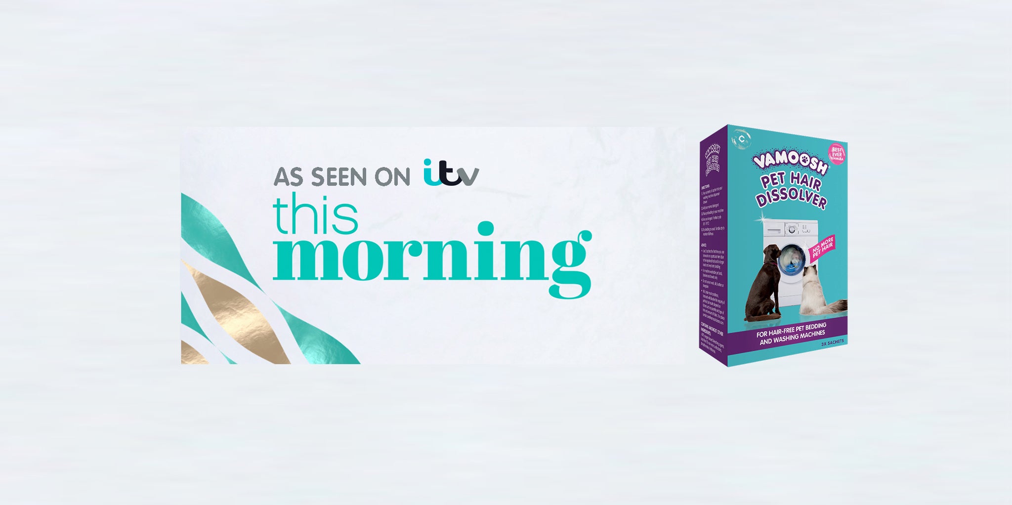 VAMOOSH Pet Hair Dissolver was on ITV This Morning!
