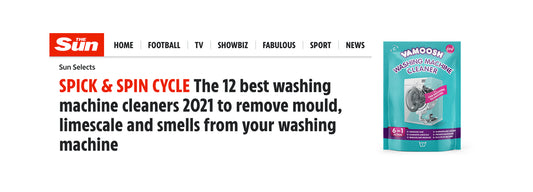 'The Sun' recommends Vamoosh Washing Machine Cleaner