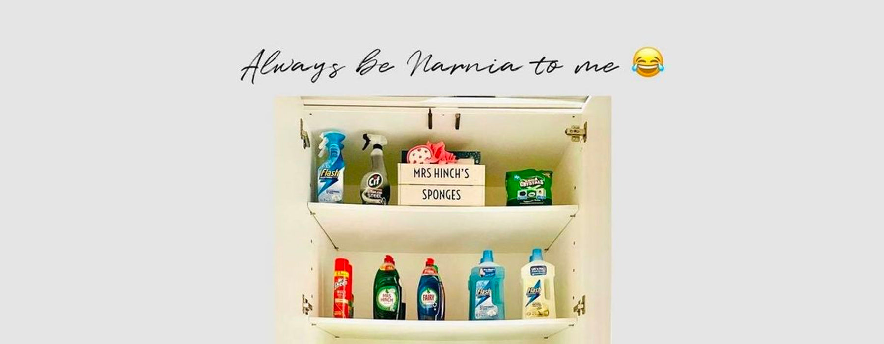 What's in Mrs Hinch's Narnia Cleaning Cupboard?