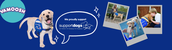 Vamoosh have proudly partnered with Support Dogs