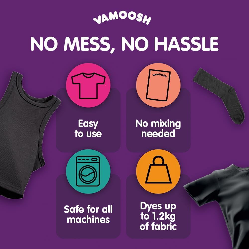 Vamoosh Wash & Dye Black 350g