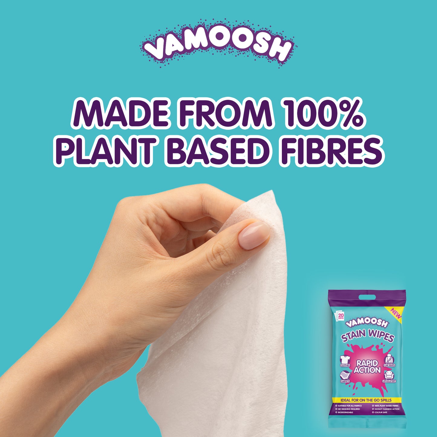 Vamoosh Stain Remover Wipes