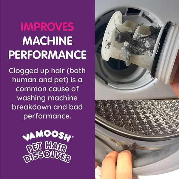 Vamoosh Pet Hair Dissolver Used by Mrs Hinch Pet hair remover washing machines